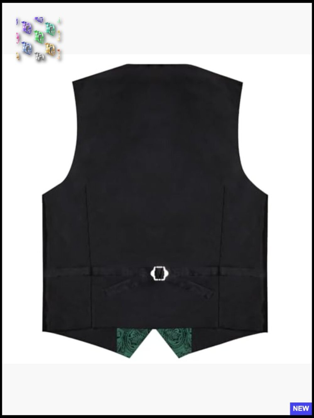 Men's Silk Paisley Vest Set Classic Formal Elegant Wedding Party Tuxedo - Picture 7 of 7